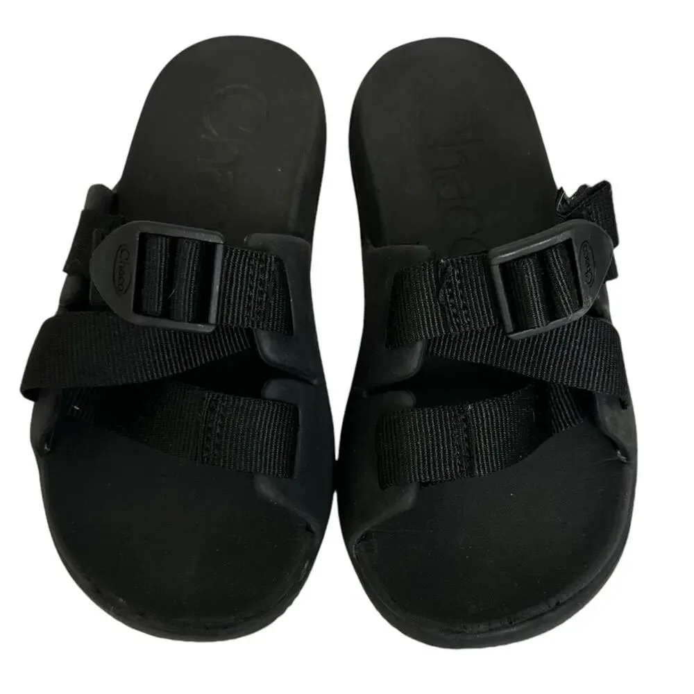Chaco Chillos Slide Sandal Kids Size 1 Black
